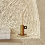 Karaca Home Simple 9,6 cm Kahverengi Şamdan
