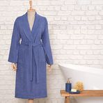 Karaca Home Soft Indigo Pamuk L XL Erkek Bornoz