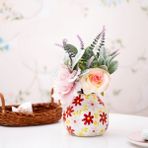 Karaca Home Spring Kırmızı Çiçek Desenli Vazo