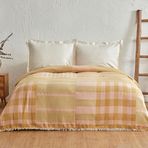Karaca Home Striped %100 Pamuk Yavruağzı Çift Kişilik Müslin Pike