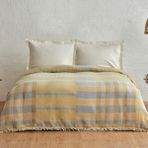 Karaca Home Striped Pamuk Çift Kişilik Müslin Pike Mavi