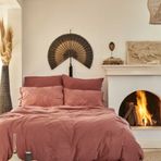 Karaca Home Terracotta 4 Element Ateş %100 Pamuk Tek Kişilik Nevresim Takımı