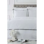 Karaca Home Valse Saten Percale Çift Kişilik Nevresim Takımı Şeritli Gri