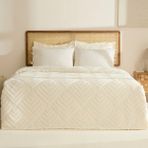 Karaca Home Velora Çift Kişilik Yatak Örtüsü Takımı Ekru - 230 x 240 cm
