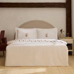 Karaca Home Veneto %100 Pamuk Nakışlı Çift Kişilik Nevresim Takımı Beyaz