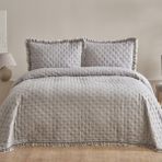 Karaca Home Viona Çift Kişilik Yatak Örtüsü Seti Gri - 240 x 260 cm
