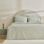 Karaca Home Vivien Brodeli %100 Pamuk Çift Kişilik Nevresim Takımı Adaçayı - 200 x 220 cm