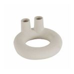 Karaca Home Vonda Beyaz 10x10x5 cm İkili Şamdan