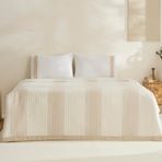 Karaca Home White Coll Rise%100 Pamuk Keten Çift Kişilik Pike Takımı Bej