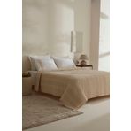 Karaca Home White Collection Delisa %100 Pamuk Keten Çift Kişilik Pike Takımı Krem