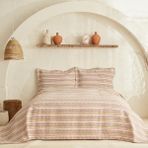 Karaca Home x Arslantepe Bordo Siyah Çift Kişilik Yatak Örtüsü - 240 x 250 cm