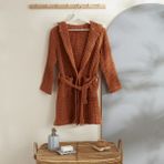 Karaca Home Young Lesley Gofre Bornoz 10-12 Yaş Kahve - Standart - Kahverengi
