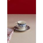 Karaca İznik Çini Kahve Fincanı ve Tabağı 90 ml