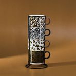 Karaca Leobra 5 Parça Standlı Çay Fincanı Seti 160 ml