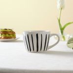 Karaca Linda Çizgili Siyah 350 ml Mug Kupa