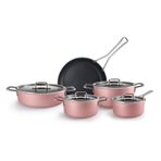 Karaca Mastermaid Bio Diamond 9 Parça Tencere Set Pembe