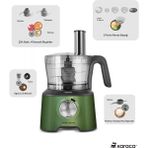 Karaca Mastermaid Power Max 11 in 1 Yeşil Mutfak Robotu