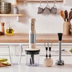 Karaca Mastermaid Prosteel 1500W Soft Cream-Inox Blender Seti