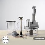 Karaca Mastermaid Prosteel 6 in 1 Uzun Blender Ayaklı 6 Bıçaklı Cam Mutfak Robotu 2500W Galaxy Grey