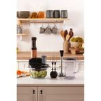 Karaca Mastermaid Prosteel Uzun Blender Ayaklı 6 Bıçaklı 2500 W Cam Mutfak Robotu siyah
