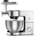 Karaca Multichef Ultra Inox Kıyma Çekme/sucuk-Sosis/içli Köfte Aparatlı Hamur Yoğurma Makinesi 2000W 8l - Gümüş