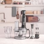 Karaca Mutfak Robotu 2000 W 6 Fonksiyon 1500 ml Geniş Hazne Turbo Mikser Blender Doğrayıcı + Yüzmasajcihazı - Gri