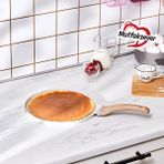 Karaca Mutfaksever Biogranit Döküm 26 cm Granit Kaplama Krem Renk Tek Parça Krep Tava