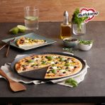 Karaca Mutfaksever Biogranit Gri Pizza Tavası 32 cm – Alüminyum Gövde, Granit Kaplama, Fırın ve Ocakta Kullanıma Uygun
