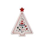 Karaca New Year 21 cm Merry Christmas Yılbaşı 24 Sunum Tabağı