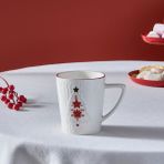 Karaca New Year Yılbaşı Çam Ağacı Beyaz 380 ml Kupa