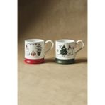 Karaca New Year Yılbaşı Kitty 2 Kişilik Kupa Seti 380 ml - Renkli