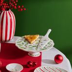 Karaca New Year Yılbaşı Kokina 25.5 cm Kek Standı ve Spatula
