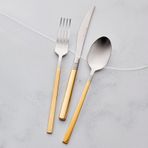 Karaca Nil 84 Parça 12 Kişilik Elegance Mat Gold Kutulu Çatal Kaşık Bıçak Takımı