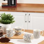 Karaca Nomar 5 Parça Standlı Porselen Kupa/Mug Seti 320 Ml