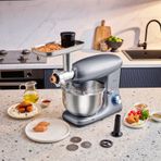 Karaca oorjojrgoj Multichef Kıyma Çekme /sucuk-Sosis/içli Köfte Aparatlı Hamur Yoğurma Makinesi Antrasit 1900W 5,5L