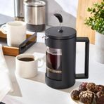 Karaca Pamir Bitki Çayı ve Filtre Kahve Demliği French Press 800 ml Siyah
