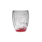 Karaca Pia Red Glitter 350 ml Su Bardağı