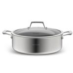 Karaca Plasma Steel 3 Ply 28 cm Beyaz Karnıyarık Tencere