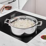 Karaca Plasma Steel 3PLY İndüksiyon Tabanlı 28 cm Çelik Pilav-Karnıyarık Tencere