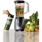 Karaca Plastik Blendfit Antrasit Smoothie Go Blender Set 1000 ml 500 - 800 Watt Plastik Gri