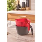 Karaca Plastik Nell Gray Red 2li Süzgeç 2