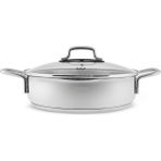 Karaca Powersteel 316+ Martha Kapağı Süzgeçli Karnıyarık ve Pilav Tenceresi 28 cm - Gümüş