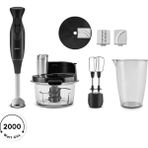 Karaca Pro-Multimax Mutfak Robotu 2000 W Onyx Black 1,5 lt Kapasite ile Çok Fonksiyonlu Kullanım - Siyah