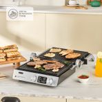 Karaca Quick Heating Teknoloji Izgara-Tost ve Barbekü Makinesi + Hediye - Gri