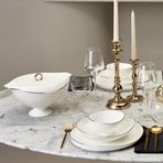 Karaca Red Carpet Collection Fine Pearl Extra Wilderness 55 Parça 12 Kişilik Yemek Takımı Gold