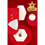 Karaca Red Carpet Collection Stream Bone Geo 59 Parça 12 Kişilik Yemek Takımı Gold Outlet Vitrin