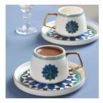 Karaca Roman 2 Kişilik 90 ml Kahve Fincan Takımı