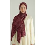 Karaca ROYAL ETNİK DESEN COTTON ŞAL - PEMBE / BORDO