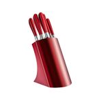 Karaca Samuray Flash Red Japon Çeliği 6 Parça Standlı Bıçak Seti