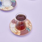 Karaca Serra 6 Kişilik 12 Parça Çay Seti - Renkli - 165 ml